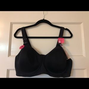 Playtex Play “The Outgoer” Bra Size 2xl Black NWT